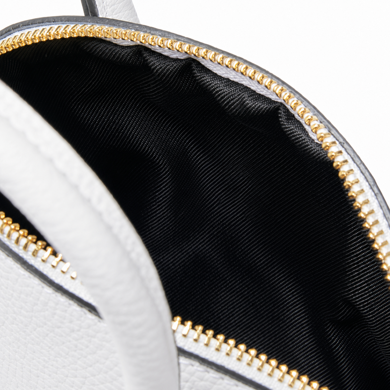 White Leather Mini Handbag