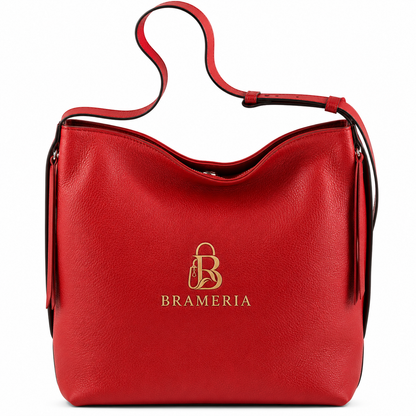 Soft Red Leather Shoulder bag