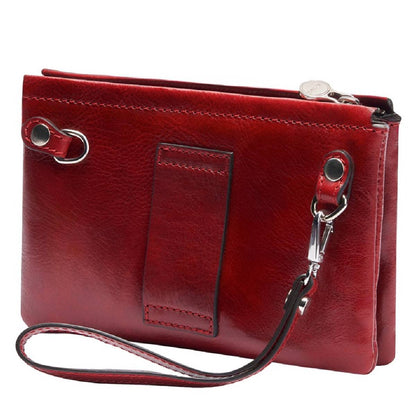 Red Leather Crossbody Bag & Clutch