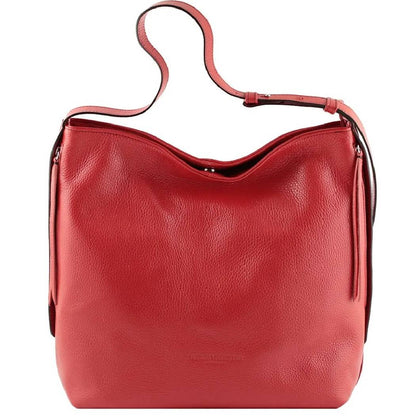 Soft Red Leather Shoulder bag