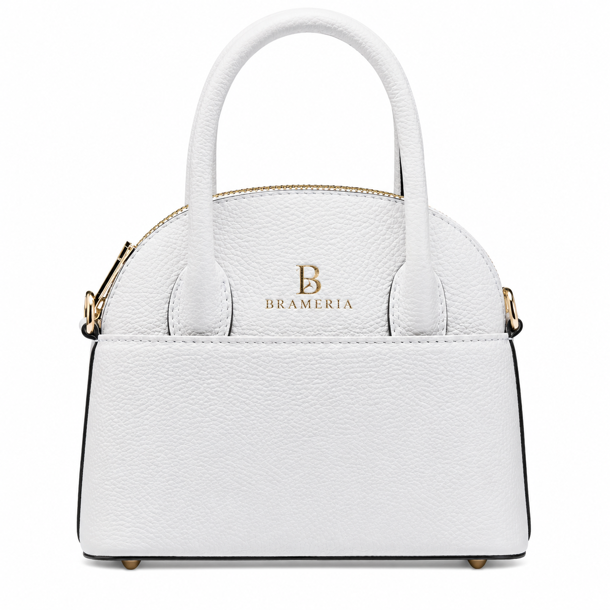 White Leather Mini Handbag