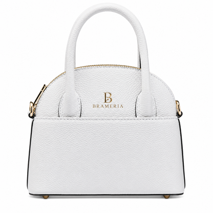 White Leather Mini Handbag