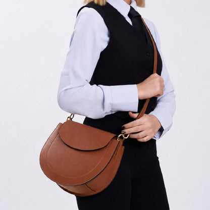 Premium Brown Leather Cross body bag