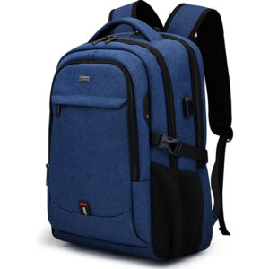 Large Travel Laptop Backpack with USB Port and Secure Multi-Pocket Design