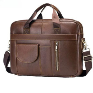Lawrence Men Leather Messenger Laptop Bag Travel & Daily Use